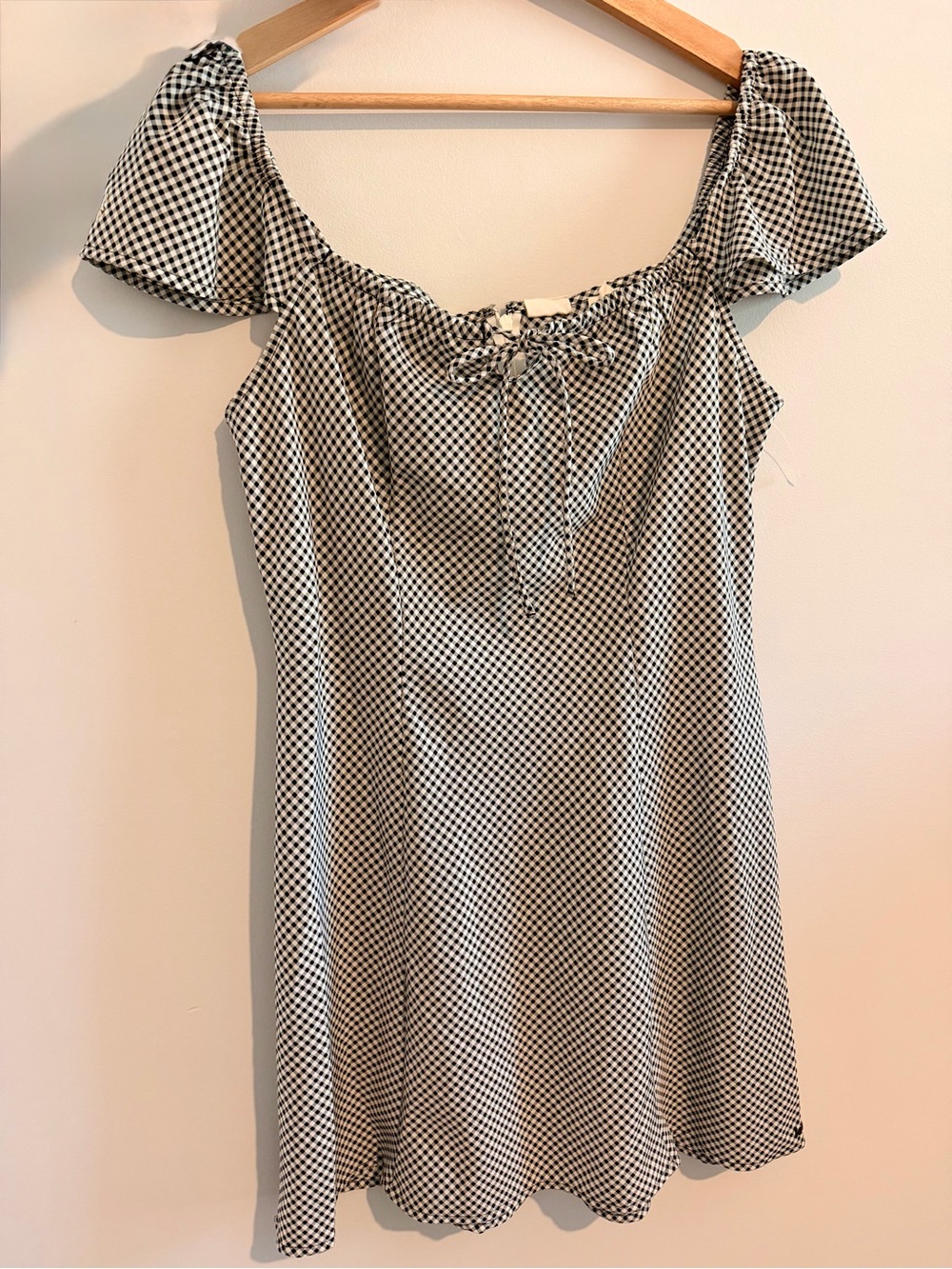 Levi’s Black & White Gingham Mini Dress